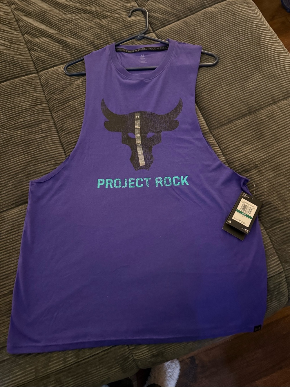 Under Armour Purple Project Rock Brahma Bull Tank